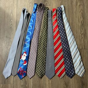 Random 9 Piece Classic Tie Bundle‎ Size OS
